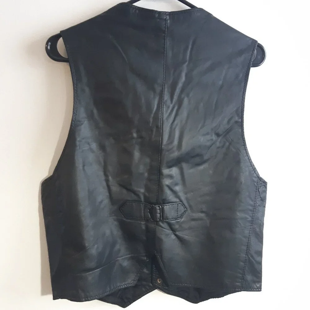 Cuir Mont-Royal Vintage Genuine Leather Bolero Jacket - Slim Fit -Made in Canada - Picture 8 of 13